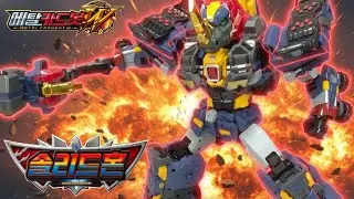 [메탈카드봇W]강철의 중장비 3단합체!!솔리드혼!METALCARDBOT W Solidhorn_メタルカードボットW _ソリッドホーン _KOREA transformation