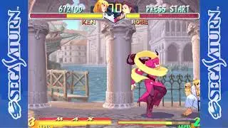 Street Fighter Alpha 2 - Sega Saturn Gameplay