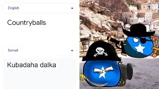 Countryballs in different languages meme