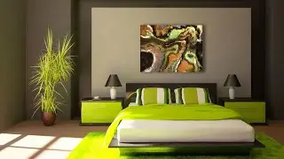 Bright bedroom in modern style 2023