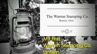 Warren Stamping Co. No. 3 Cold blast. This fairly rare lantern needs a little work. Let's fix it!
