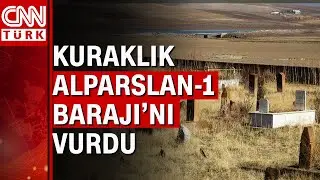 Alparslan-1 Barajı'nın suyu çekildi mezarlar ortaya çıktı!