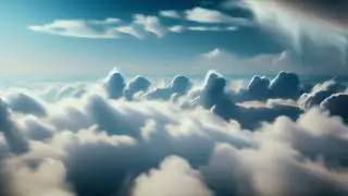 Breathtaking AI Clouds In The Sky In Front Of A Captivating Background Stock Video