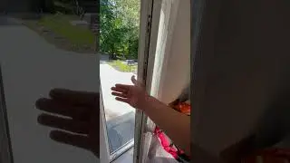 European patio single tilt and turn door with triple pane window