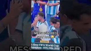 Lionel Messi Ignored Salt Bae After Winning the World Cup #shorts