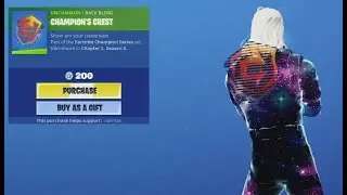 NEW CHAPMPION'S CREST BackBling, FARO SHUFFLE WRAP  in Fortnite Item Shop