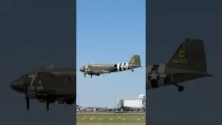 C-47 Skytrain Low Pass #warbird #aviation
