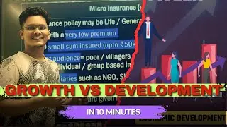 Economic Growth vs Development | Quality vs Quantity | Inclusive Growth Explained in 10 mins