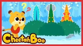 Hey Tail! Dino Tail! | Nursery rhymes | Kids song | #Cheetahboo