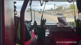 (Ride Along) Barstow Fire Medic Engine 366 responding to a TC