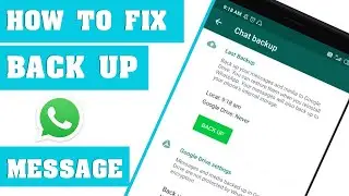 WhatsApp chat backup loading/Stuck While Uploading To Google Drive।।WhatsApp Backup Not Working