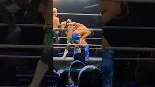 Kid Lykos running knee to Kid Lykos II Progress Wrestling