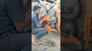 shaktiman rotavator gear fitting 🔧🚜 mechanic#mh juber inamdar#YouTube#shorts
