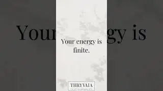 Your energy is finite. ⚡ #Structure #Energy #PrioritizeTasks #Thryvaia #LifeCoaching