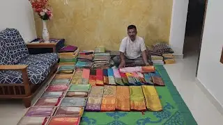 Pure kanchi pattu wedding Handloom saree collections & discounts @ NR Swamy Sons || Hyderabad ||