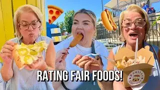 RATING FAIR FOODS WITH MAMA FEARLESS! *PICKLE LEMONADE AND MORE*