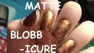 MATTE BLOBBICURE NAIL ART--LOVEYOURNAILS