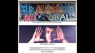 Graffiti Removal From Jim Morphesis' Face