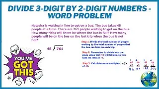 Divide 3 Digit By 2 Digit Numbers   Word Problem