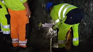 Autostrada Sibiu &ndash; Pitești (A1)  operațiuni de dinamitare necesare construcției tunelului Robesti