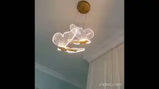 Lumin&aacute;ria Pendente LED Borboletas Encantadas - Ilumina&ccedil;&atilde;o Suave para o seu Lar