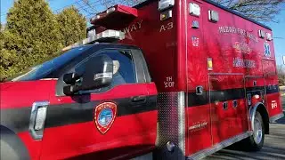 Medway Fire and Rescue Ambulance 3 responding