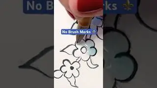 Avoid Brush Marks in Tile Painting | Daisy Tile Tutorial + for Perfect Glaze Finish #tileart