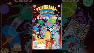 Futurama Simpsons Comic Crossover #thesimpsons #futurama #90skids #90s #disney #hulu #cartoon#comics