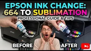 Original ink to Sublimation Ink Change Process in Epson Printer, 