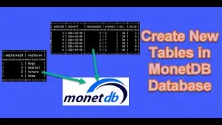 0110 Оператор CREATE TABLE в MonetDB