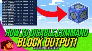 Minecraft Bedrock - How To Disable Command Block Output Easy! - PS4, MCPE, Xbox, Windows & Switch