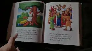 Read along kid's Bible!!! 1 Samuel Chapter 8-10!! King Saul is chosen! 