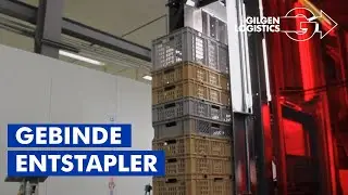 Gebinde-Entstapler von Gilgen Logistics