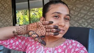 Aaj mene lagayi mehndi 😍♥️ | family vlog ♥️ | Darshna Patel | #trending #trend #video #viralvideo 
