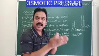 SOLUTIONS#6 || OSMOTIC PRESSURE|| COLLIGATIVE PROPERTIES ( English and TELUGU)
