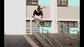 Jordan Maxham Lil Monsters fs Shifty Flip Over Rail Into Bank Raw Cut