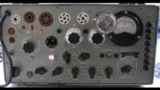 tube tester, mutual conductance tester TV-7D/U operation. 2A3, 300B, KT-88
