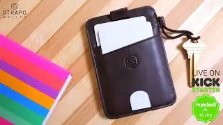 Strapo Expandable minimalist wallet ad kickstarter
