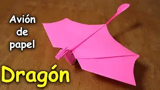 Como Hacer un Avi&oacute;n de Papel Drag&oacute;n Paso a Paso! | Origami GENIAL