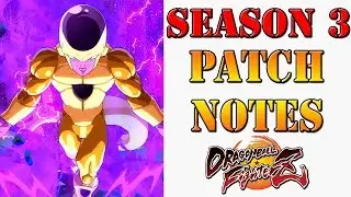 Season 3 Dragon Ball FighterZ Complete patch notes breakdown, every character, every change!