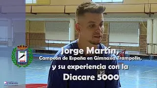 Jorge Martín, Campeón de España en Gimnasia Trampolín, comparte su experiencia con la Diacare 5000