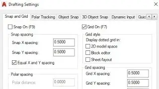 Drafting Settings in AutoCAD 2018 || Cordinate settings|| Absolute coordinates setting
