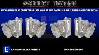 Explosion Proof Receptacle - 250 Volt 20 Amp Rated - 2 Pole 1 Ground Configuration