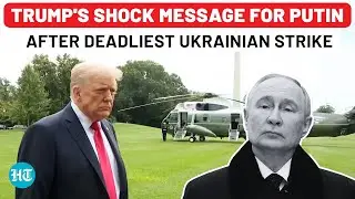 Trump's Stunning Message For Russia After Largest Air Attack Sets Fire To Ukrainian Cabinet Building