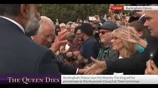King Charles III arrives at Buckingham Palace for the first time