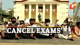 Exam Cancellation Stir: College Students Sit On Dharna | OTV News