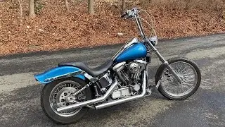 Harley Evo Softail Ev46 Cam & Vance and Hines Straight Shots Sound