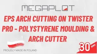 EPS Arch Cutting on Twister PRO by Megaplot Poland  - polystyrene moulding & arch cutter