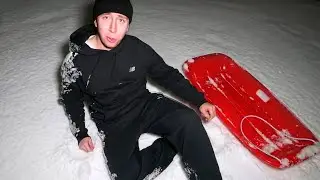 Я катался на санках во время стрима... (ПЛОХАЯ ИДЕЯ)