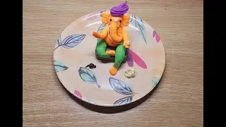 How to make Ganpati with Clay/Making Ganesh Idol Step By Step/Eco friendly Ganpati Making #shorts